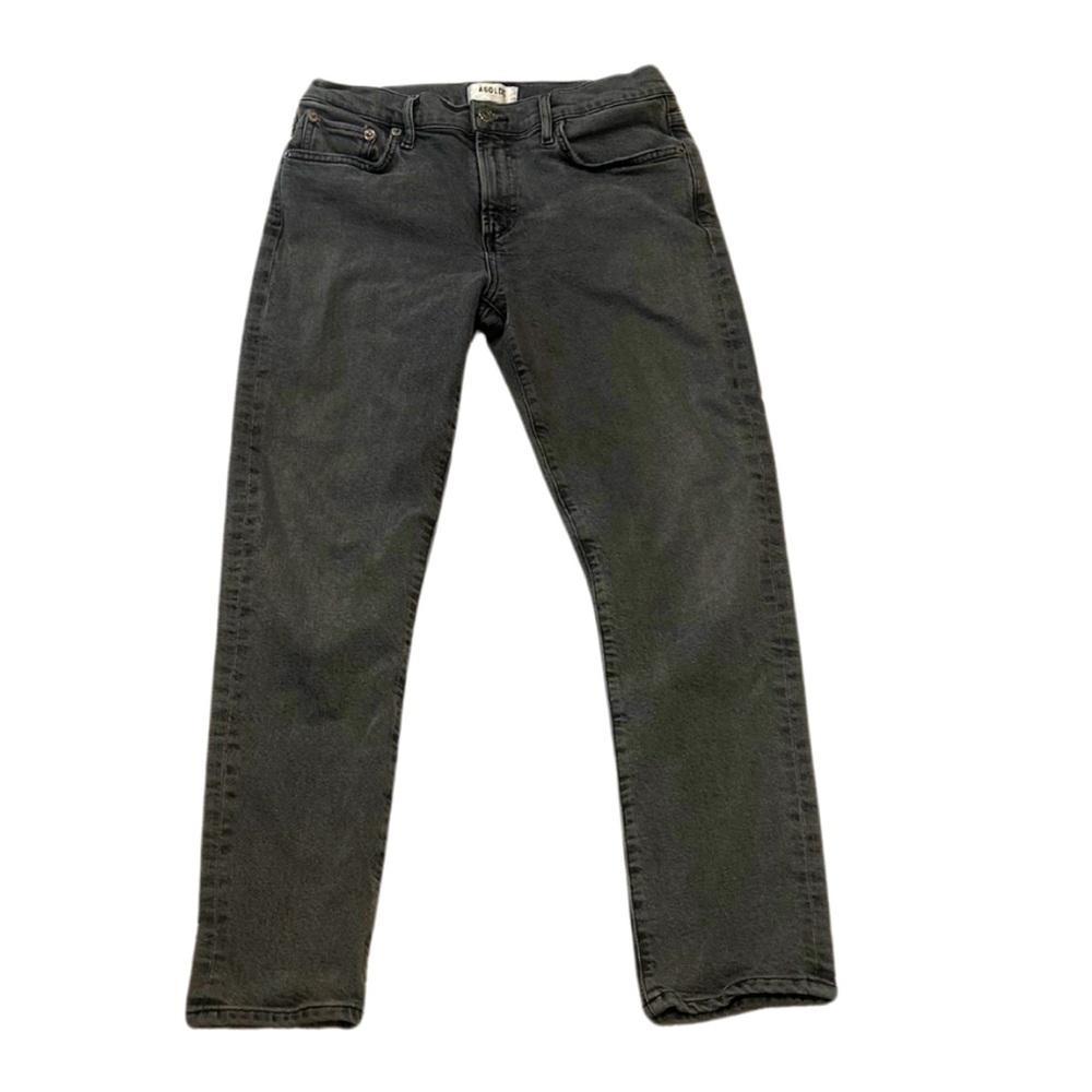 Agolde Toni Slim Straight Jeans | Grey Wash | Size 28